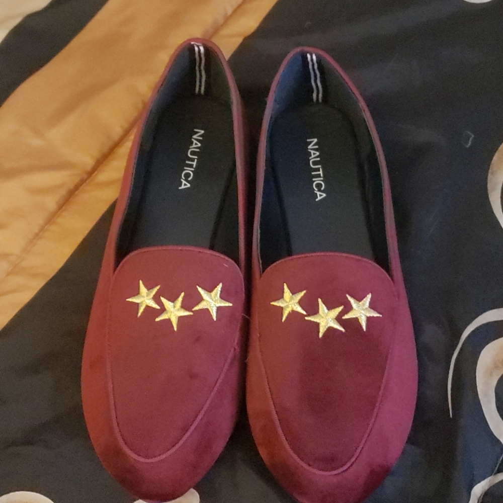 Nautica Burgundy Suede flats